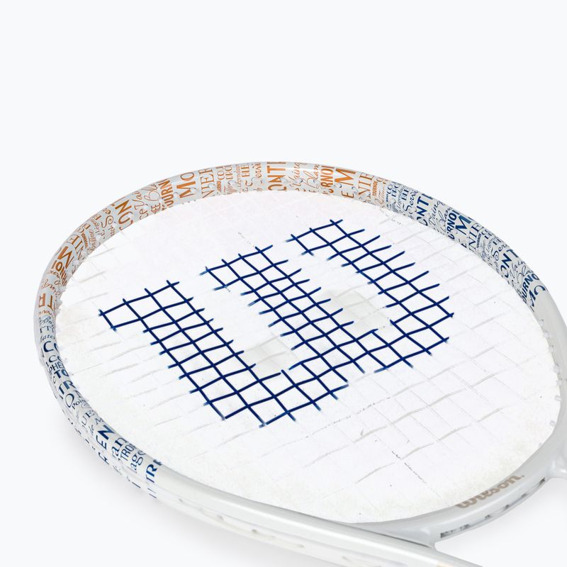 Set da tennis Wilson Roland Garros Elite 25 per bambini, arancione e bianco WR086810F 7