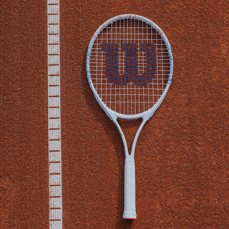 Set da tennis Wilson Roland Garros Elite 25 per bambini, arancione e bianco WR086810F 15