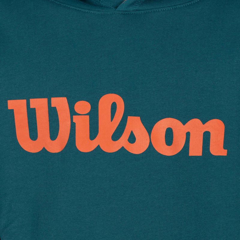 Felpa con cappuccio Wilson Tennis Script Cotton PO da bambino blu WRA769219 3