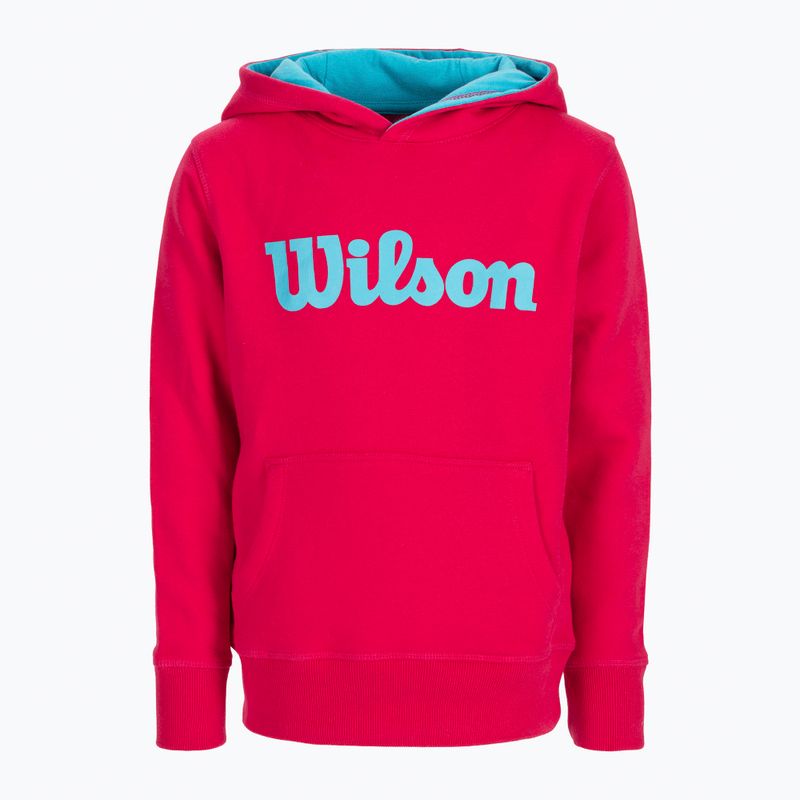 Felpa Wilson Tennis Script Cotton PO da bambino con cappuccio rosa WRA769221