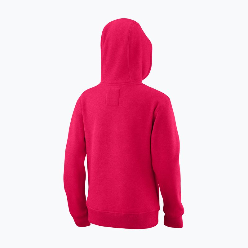 Felpa Wilson Tennis Script Cotton PO da bambino con cappuccio rosa WRA769221 6