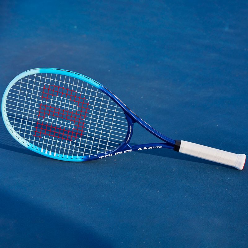 Racchetta da tennis Wilson Tour Slam Lite bianca e blu WR083610U 9