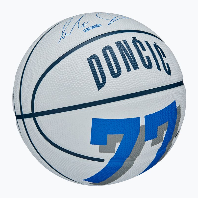 Pallacanestro da bambino Wilson NBA Player Icon Mini Luka bianco taglia 3 3