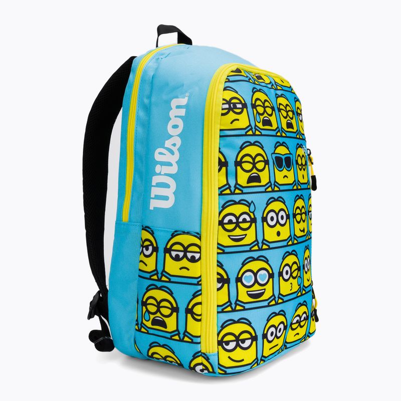 Zaino da tennis Wilson Minions 2.0 Team blu/giallo per bambini WR8020401001 2