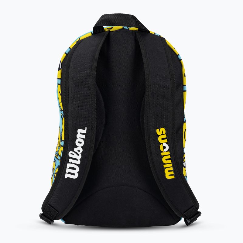 Zaino da tennis per bambini Wilson Minions 2.0 Team blu giallo nero 3