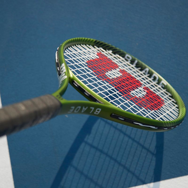 Racchetta da tennis Wilson Blade Feel 100 verde WR117410 9