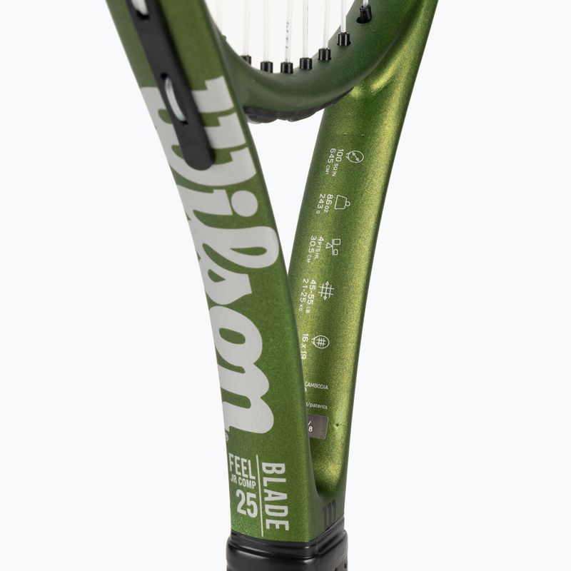 Racchetta da tennis per bambini Wilson Blade Feel Comp 25 verde WR125310U 4