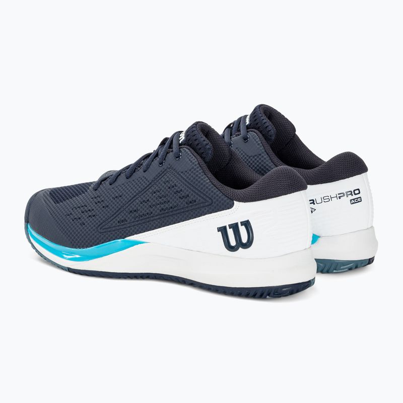 Wilson Rush Pro Ace scarpe da tennis da uomo blazer navy/bianco/blu atoll 3