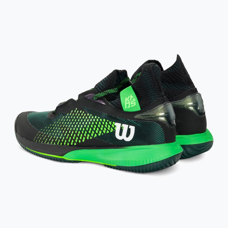 Scarpe da tennis da uomo Wilson Kaos Rapide STF nero/verde 3
