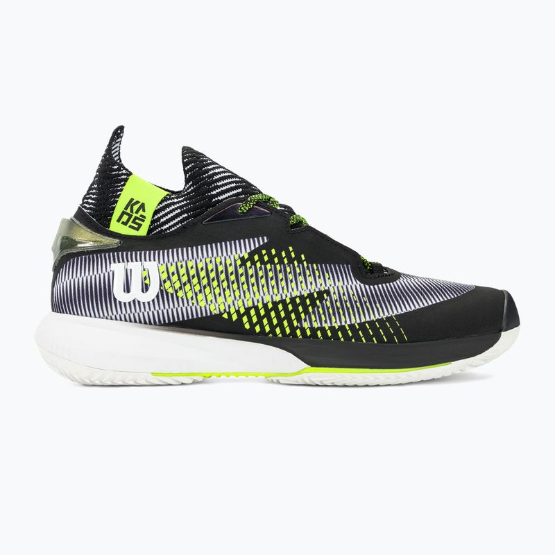 Scarpe da tennis da uomo Wilson Kaos Rapide STF Clay bianco/nero/giallo sicurezza 2