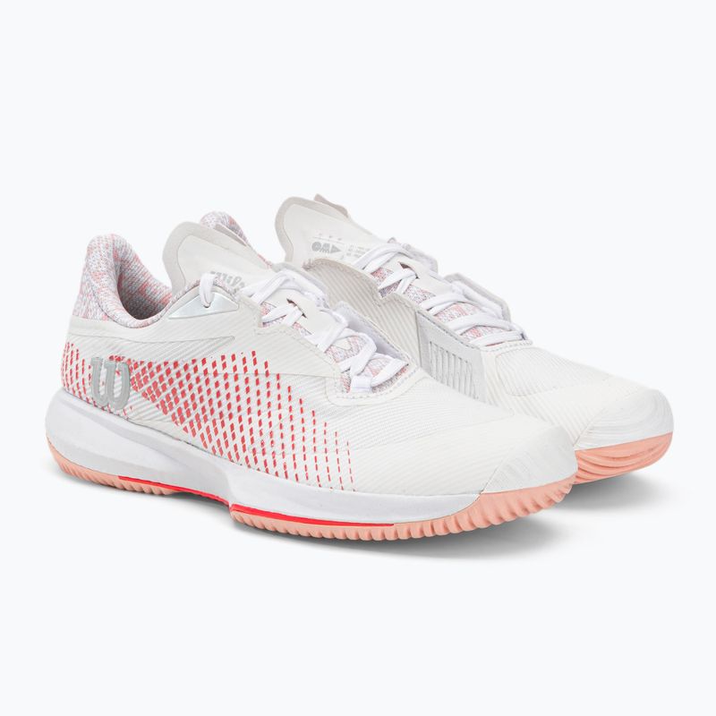 Scarpe da tennis da donna Wilson Kaos Swift 1.5 W bianco e rosso WRS331040 4