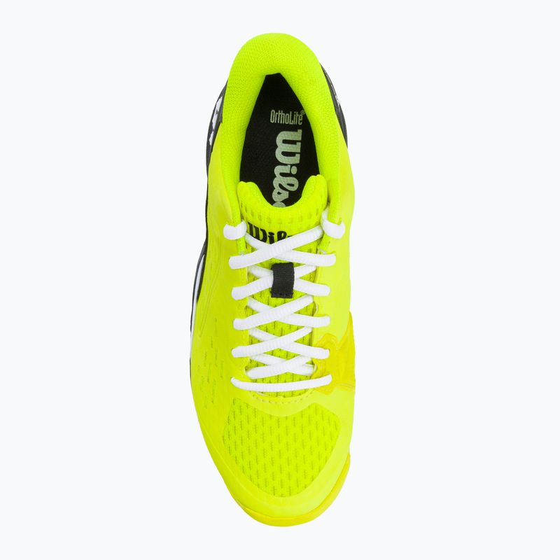 Scarpe da tennis Wilson Rush Pro Ace Safety Jr bambino nero e giallo WRS331140 6