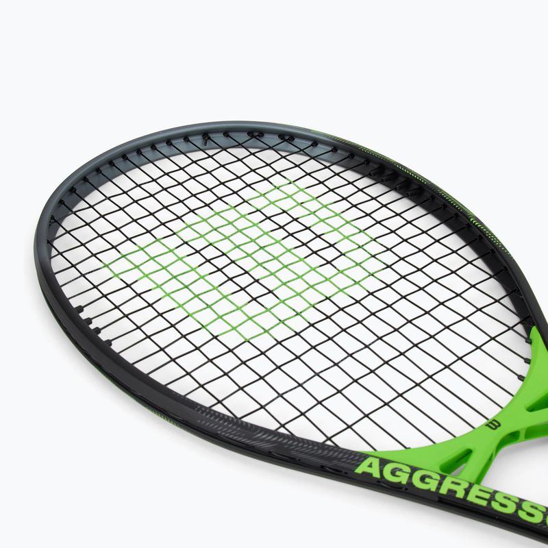Racchetta da tennis Wilson Aggressor nero/verde 5
