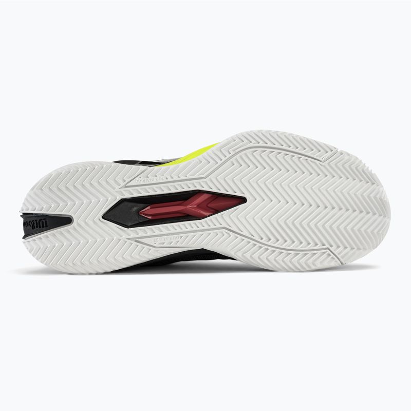 Scarpe da tennis da uomo Wilson Rush Pro 4.0 Clay nero/bianco/giallo sicurezza 4