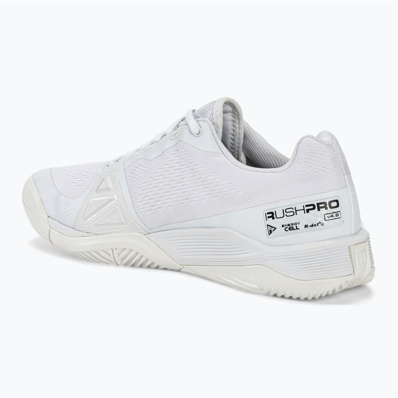Scarpe da tennis da uomo Wilson Rush Pro 4.0 bianco/bianco/nero 3