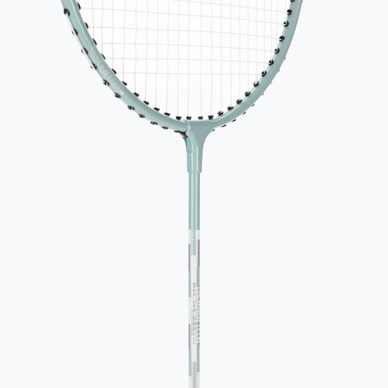 Racchetta da badminton Wilson Reaction 70 grigio/bianco 4