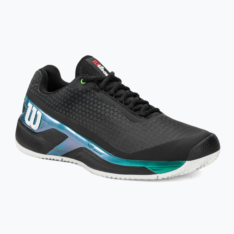 Scarpe da tennis Wilson Rush Pro 4.0 Blade Clay da uomo nero/nero/verde scuro