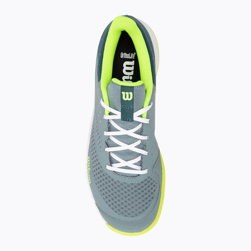 Wilson Kaos Stroke 2.0 scarpe da tennis uomo stormy sea/deep teal/safety yellow 5
