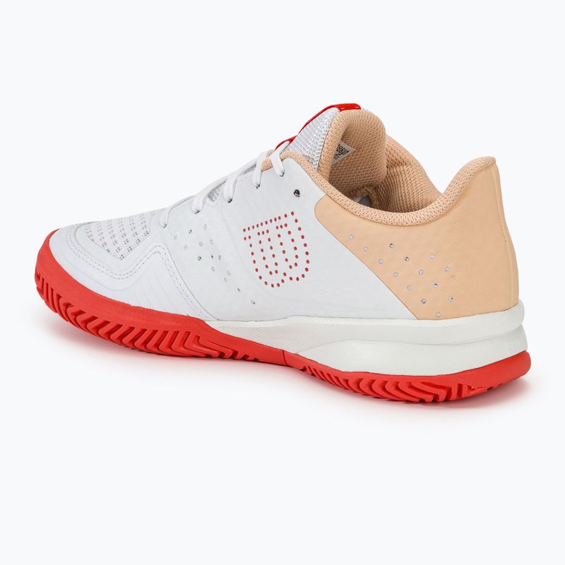 Scarpe da tennis da donna Wilson Kaos Stroke 2.0 bianco/peach perfait/infrarossi 3