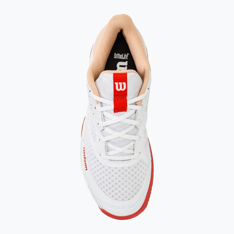 Scarpe da tennis da donna Wilson Kaos Stroke 2.0 bianco/peach perfait/infrarossi 5