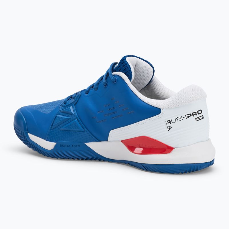 Wilson Rush Pro Ace Clay scarpe da tennis da uomo deja vu blu/ bianco/ infrarossi 3