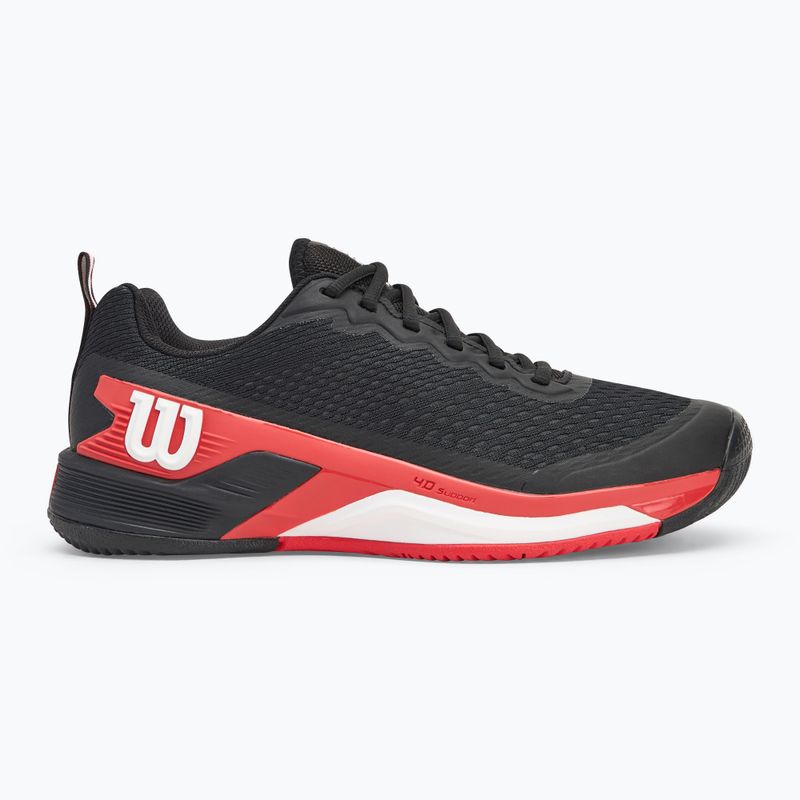 Scarpe da tennis da uomo Wilson Rush Pro 4.5 nero/infrarossi/bianco 2