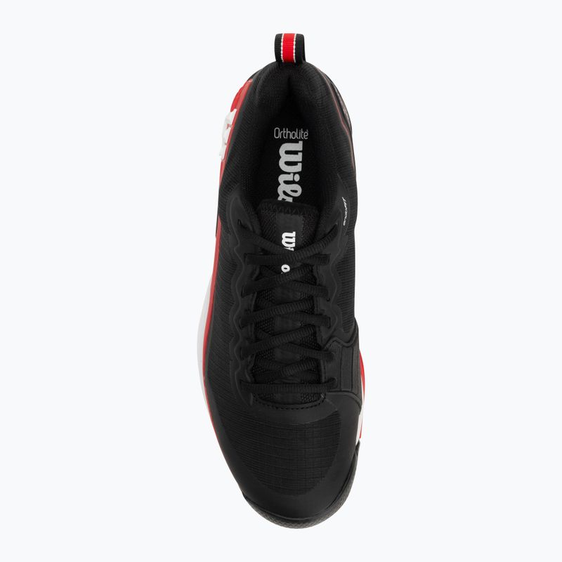 Scarpe da tennis da uomo Wilson Rush Pro 4.5 Clay nero/ infrarosso/ bianco 4