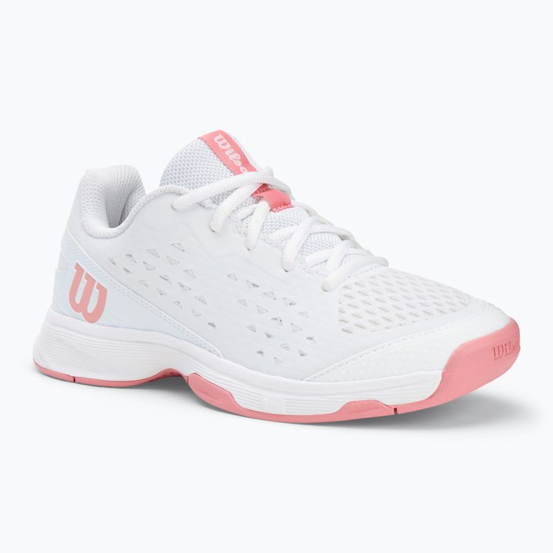 Wilson Rush Pro L Jr scarpe da tennis per bambini bianco/ bianco/ malva