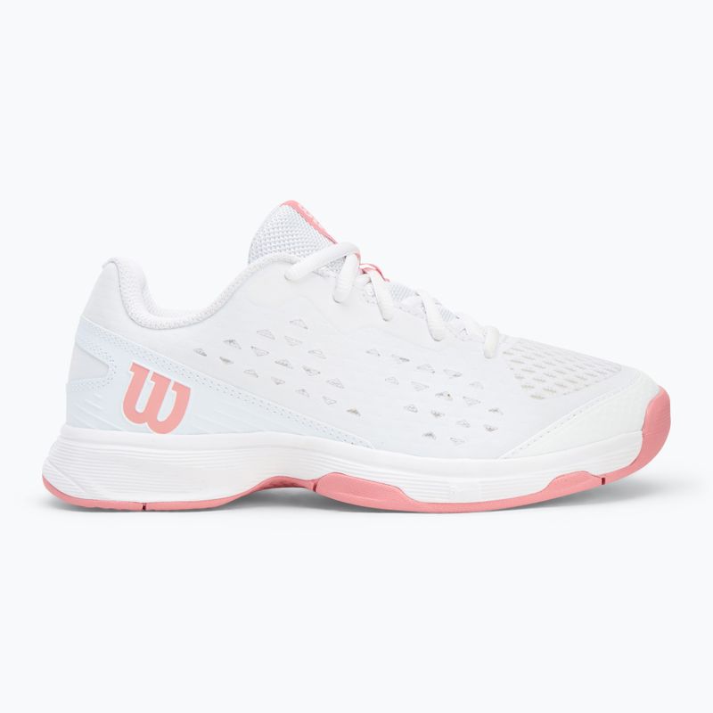 Wilson Rush Pro L Jr scarpe da tennis per bambini bianco/ bianco/ malva 2