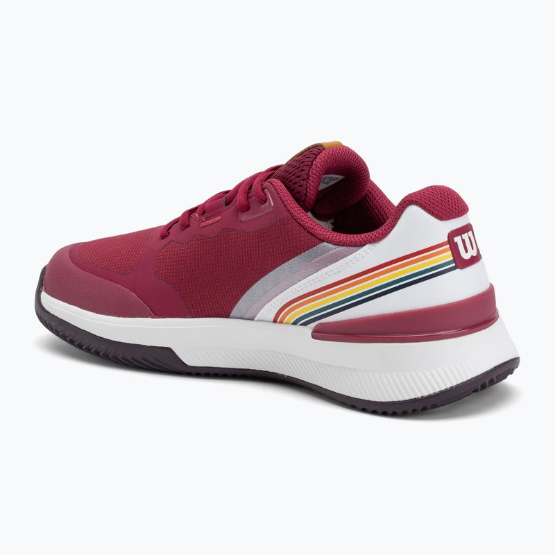Scarpe da tennis da donna Wilson Intrigue Pro Clay W RG beaujolais/bianco/prugna perfetto 3