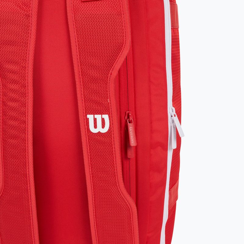 Wilson Super Tour Red Coaches Duffel borsa da tennis rossa 5