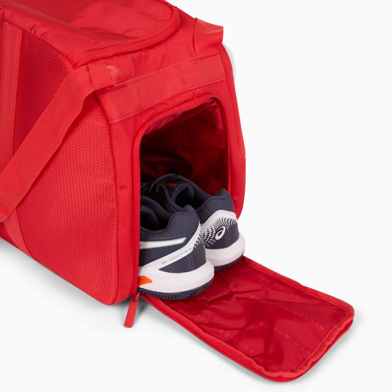 Wilson Super Tour Red Coaches Duffel borsa da tennis rossa 7
