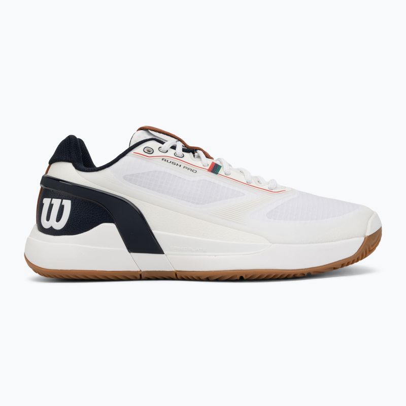 Scarpe da tennis da uomo Wilson Rush Pro 5 Clay white/navy blazer/gum 2
