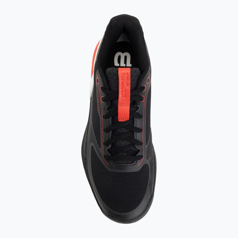 Scarpe da padel da uomo Wilson Rush Pro 5 black/infrared/white 5