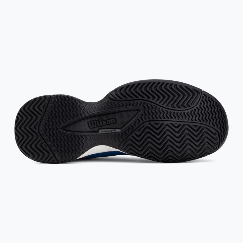 Scarpe da tennis per bambini Wilson Rush Pro Ace L Jr déjà vu blue/orange tiger/white 4