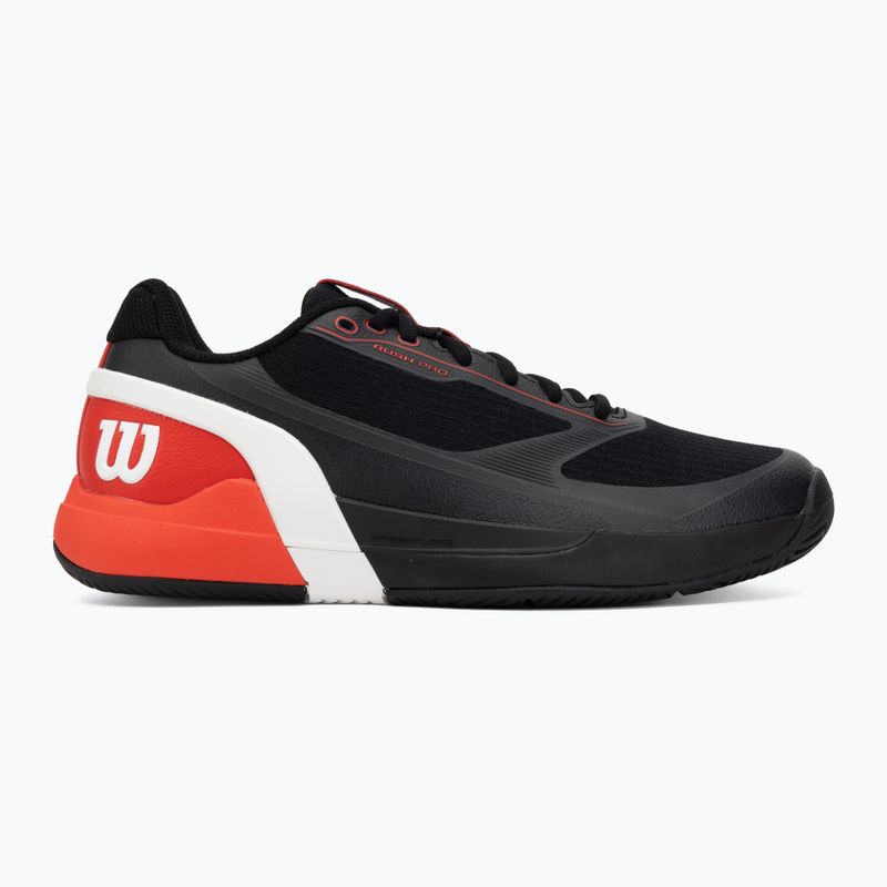 Scarpe da tennis da uomo Wilson Rush Pro 5 black/infrared/white 2
