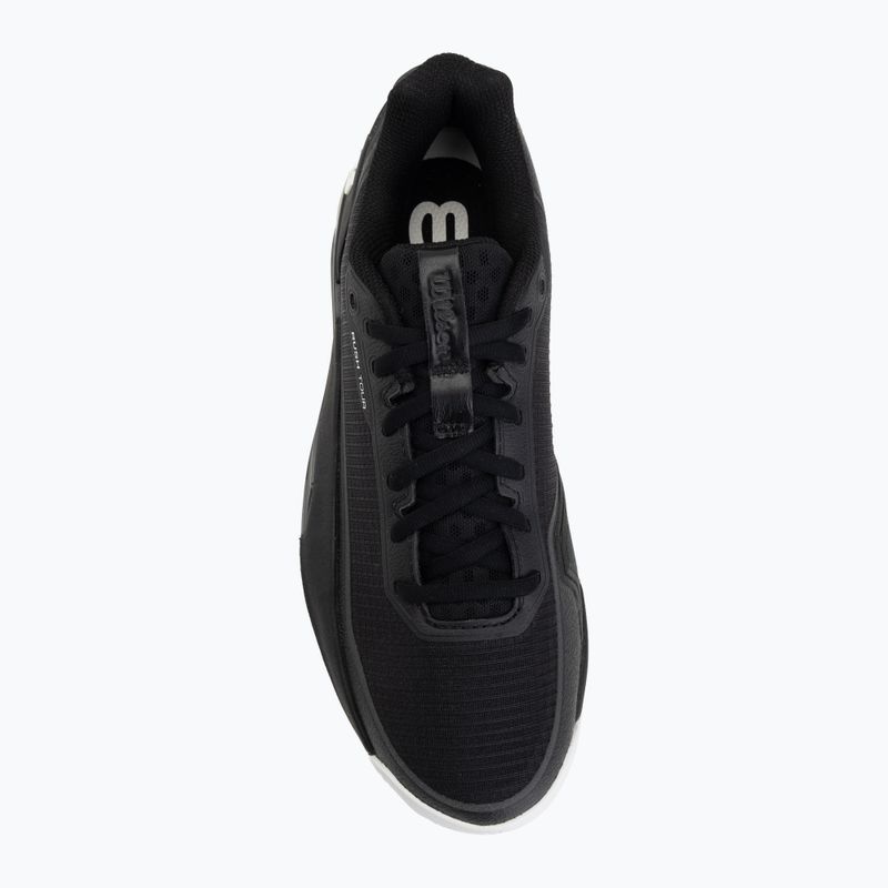 Scarpe da tennis da uomo Wilson Rush Pro 5 Tour Clay black/white/safety yellow 5