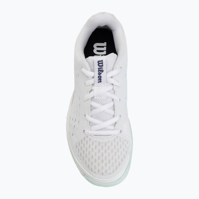 Scarpe da tennis per bambini Wilson Rush Pro Ace L Jr white/bay/skip blue 5