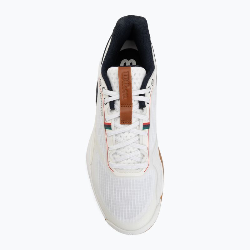 Scarpe da tennis da uomo Wilson Rush Pro 5 white/navy blazer/gum 5