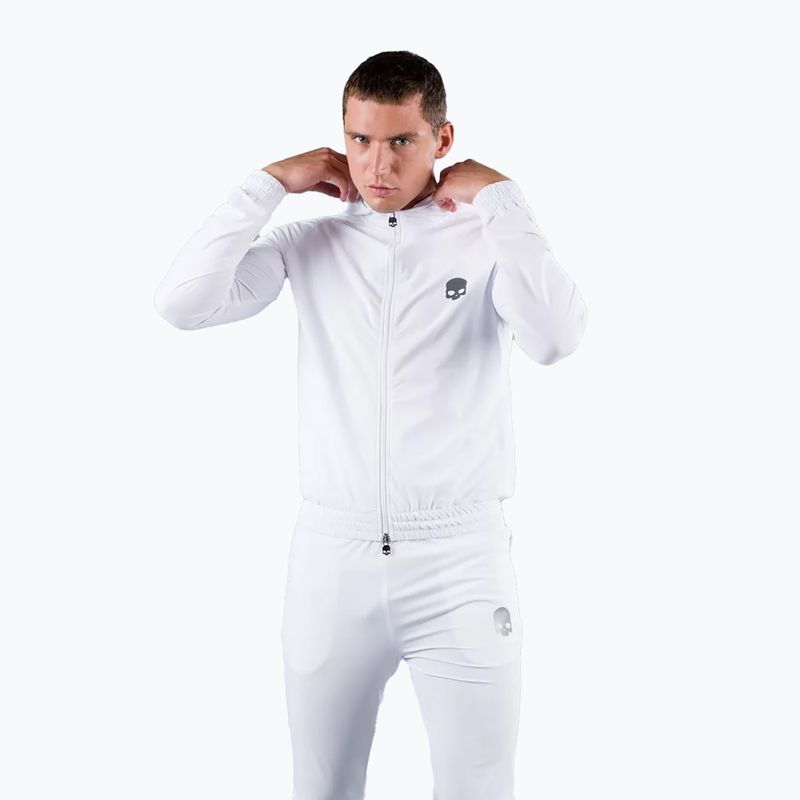 Felpa da tennis da uomo HYDROGEN Tech FZ Skull bianco 10