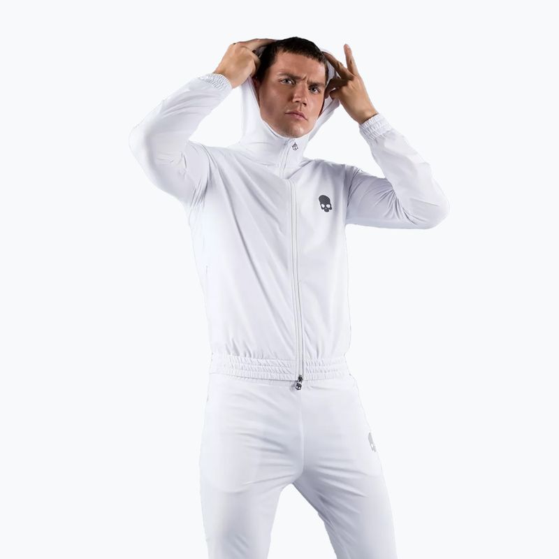 Felpa da tennis da uomo HYDROGEN Tech FZ Skull bianco 6