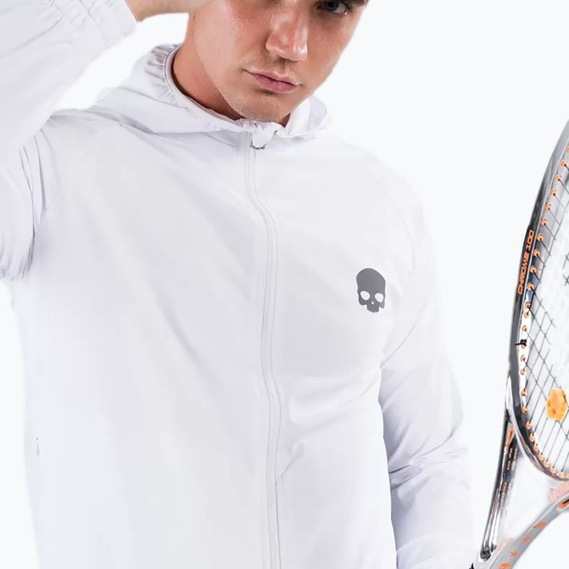 Felpa da tennis da uomo HYDROGEN Tech FZ Skull bianco 7