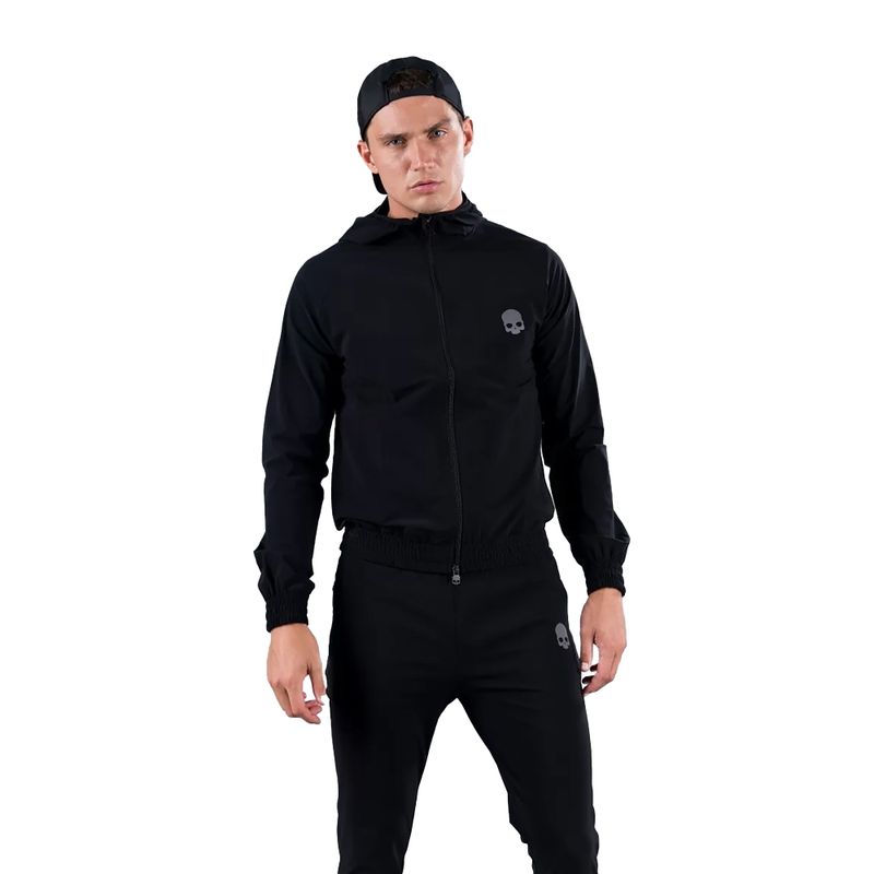 Felpa da tennis da uomo HYDROGEN Tech FZ Skull nero 4