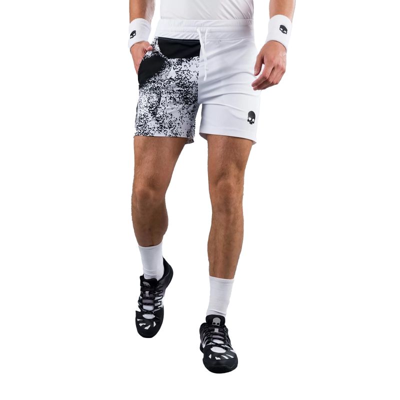 Pantaloncini da tennis da uomo HYDROGEN Spray Tech bianco