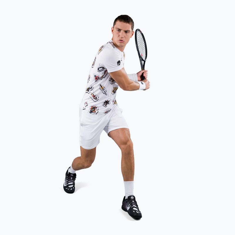 Maglietta da tennis da uomo HYDROGEN Tattoo Tech bianco 2