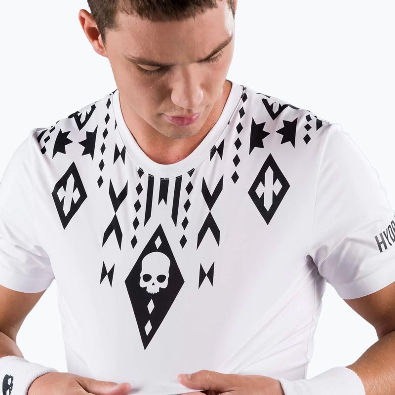 Camicia da tennis da uomo HYDROGEN Tribal Tech bianco 3