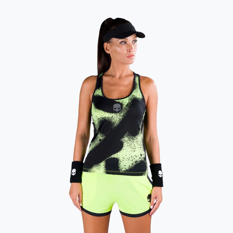 Maglietta da tennis donna HYDROGEN Spray Tank Top giallo fluo 4
