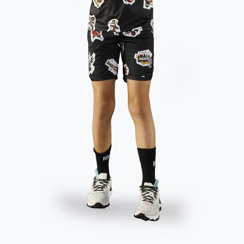 Pantaloncini da tennis da bambino HYDROGEN Tattoo Tech nero 5