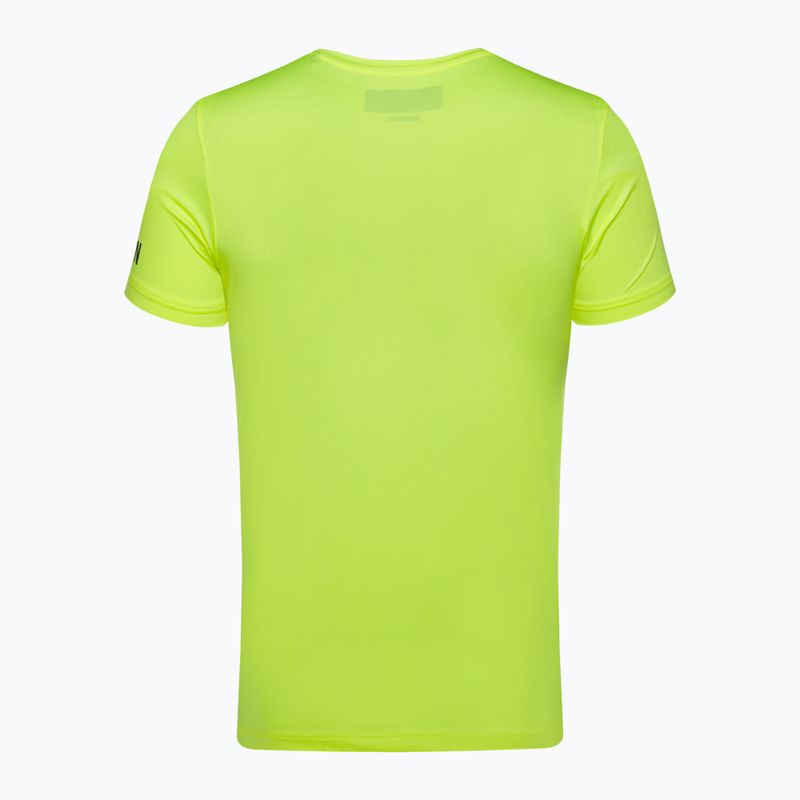 Camicia da tennis HYDROGEN Basic Tech Tee da uomo, giallo fluorescente 5