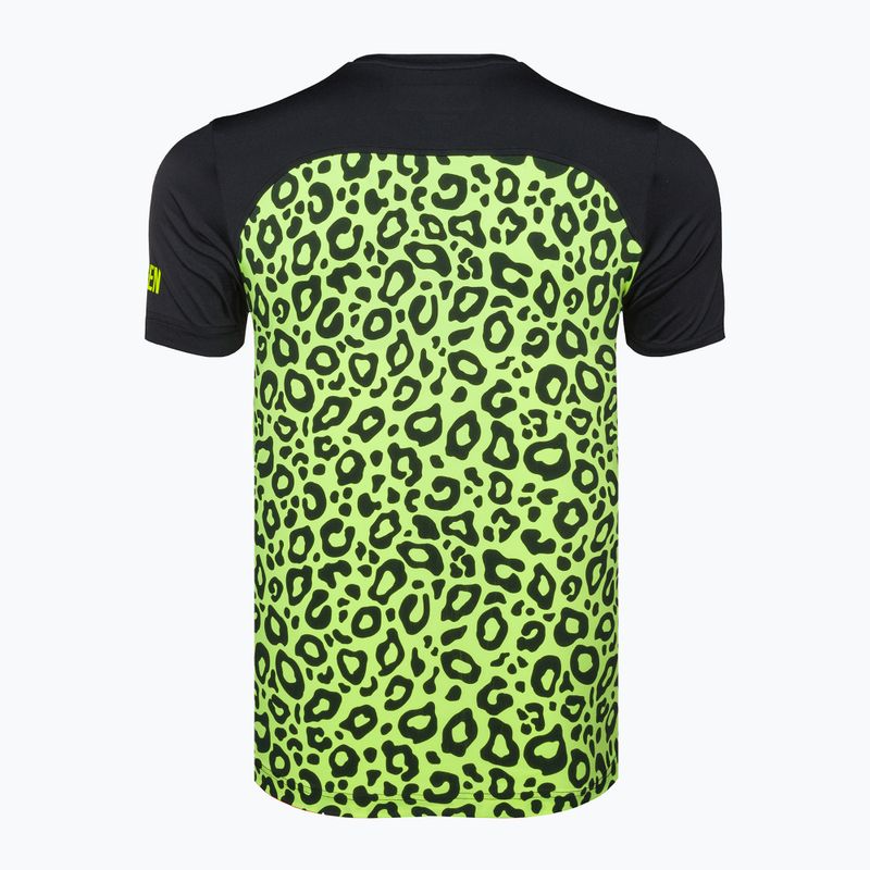 Camicia da tennis HYDROGEN Panther Tech Tee nero/giallo da uomo 6